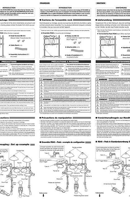 yamaha雅马哈RS40 Assembly Manual